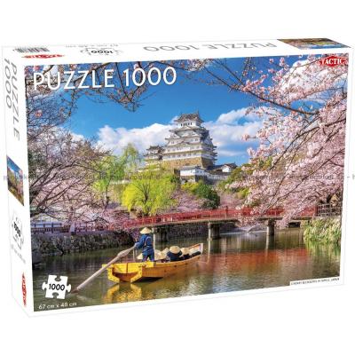 Himeji: Kirsebærtræerne blomstrer, Japan, 1000 brikker