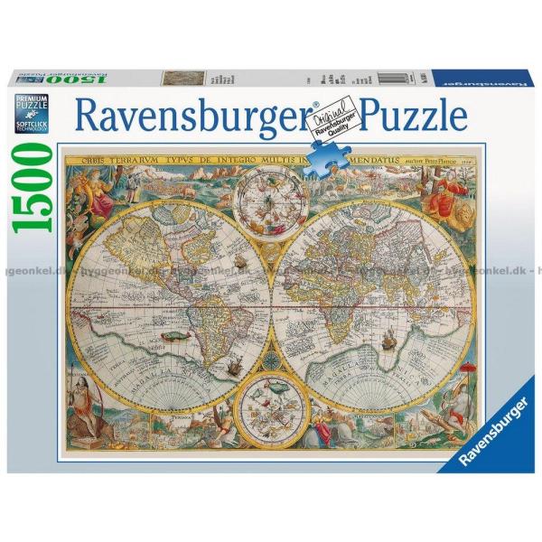 Clementoni (32557) - Ancient Map, Petrus Plancius 1594 - 2000 pieces  puzzle