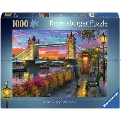 Davison: Tower Bridge ved aftentide, 1000 brikker