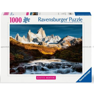 Argentina: Fitz Roy, Patagonien, 1000 brikker