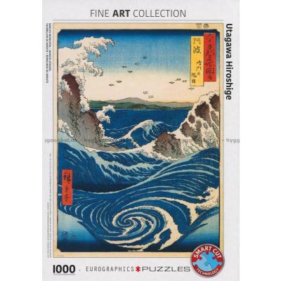 Hiroshige: Naruto Whirlpool, 1000 brikker