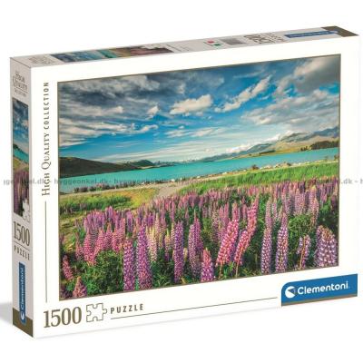 New Zealand: Lupiner ved Lake Tekapo, 1500 brikker