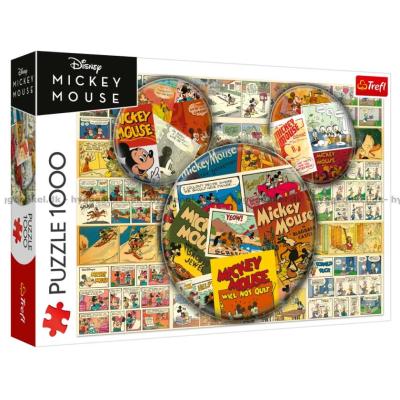 Disney: Mickey Mouse - klassiske tegneserier, 1000 brikker