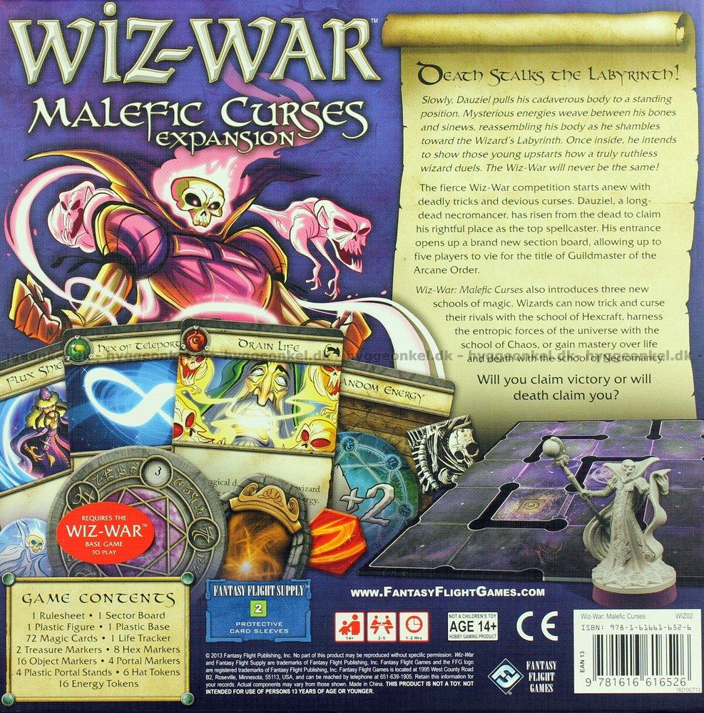 Wiz-War: Malefic Curses, Board Game